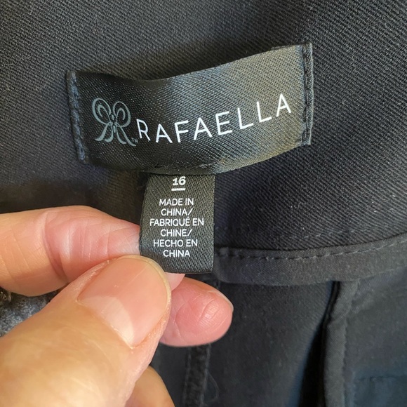 NWT Women’s Rafaella Curvy Bootcut High Rise Solid Black Pants Size 16 - Picture 11 of 15